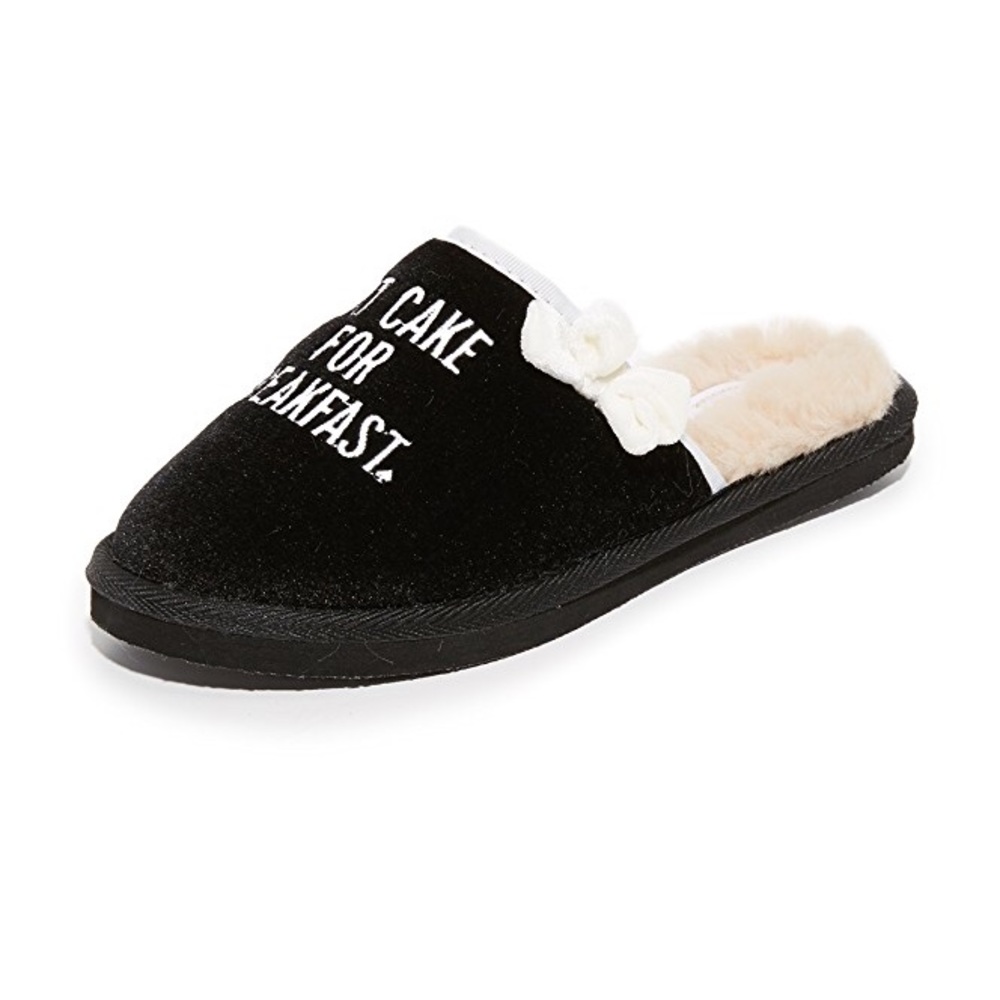Kate Spade Slippers Eat Cake For Breakfast NIB
